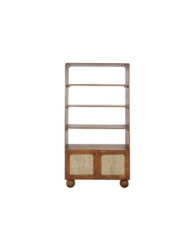 Estantería acacia/ratán