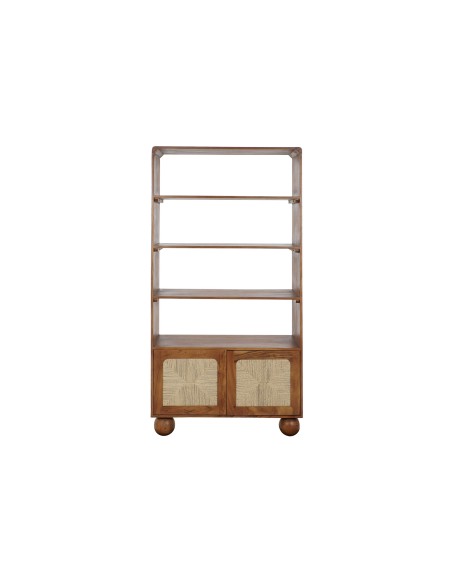Estantería acacia/ratán