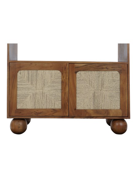Estantería acacia/ratán