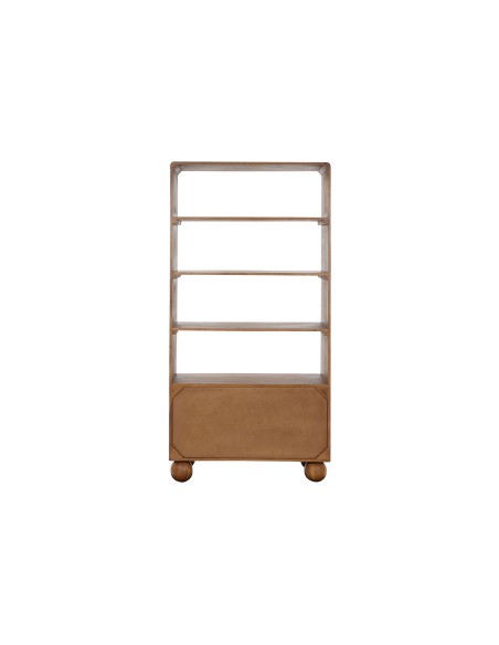 Estantería acacia/ratán