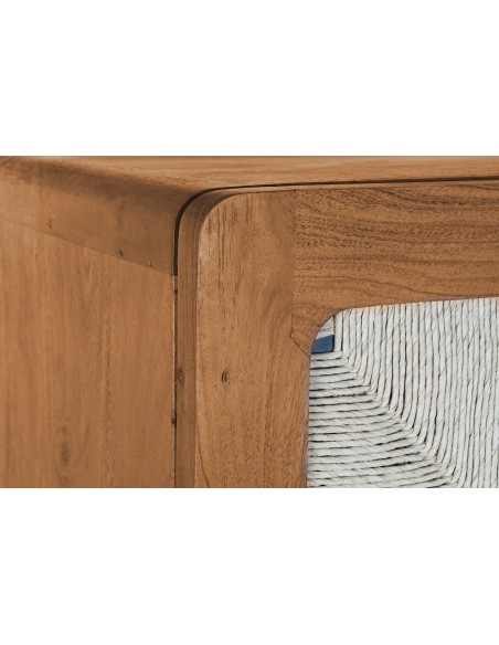 Armario madera de acacia/ratán