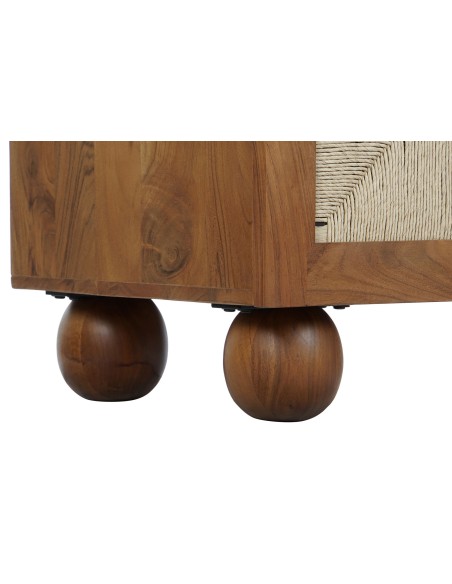 Armario madera de acacia/ratán