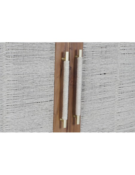 Armario madera de acacia/ratán