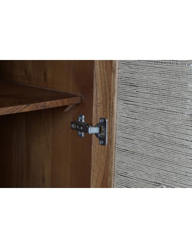 Armario madera de acacia/ratán