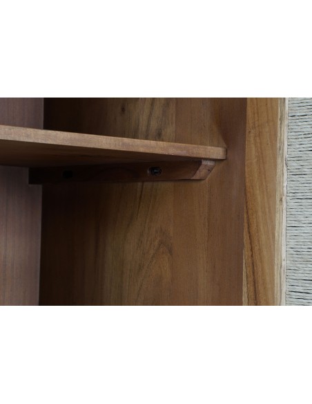 Armario madera de acacia/ratán