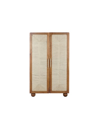 Armario madera de acacia/ratán