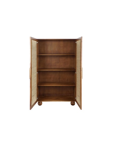 Armario madera de acacia/ratán