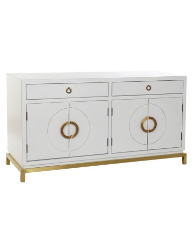 Mueble aparador blanco/metal oro