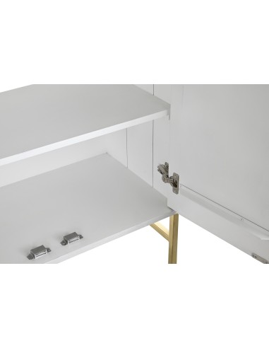 Mueble aparador de mango blanco/metal