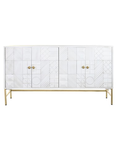 Mueble aparador de mango blanco/metal