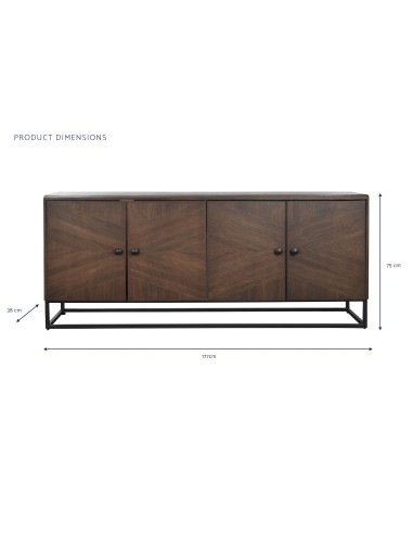 Mueble aparador madera jamun marrón oscuro