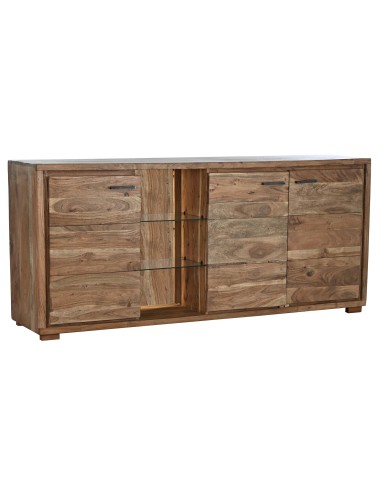 Mueble aparador de acacia marrón