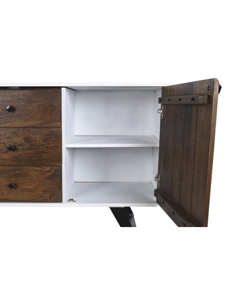 Mueble aparador mango blanco y marrón