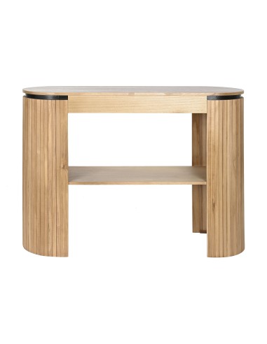 Mueble entrada madera paulownia natural
