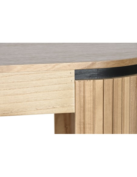 Mueble entrada madera paulownia natural