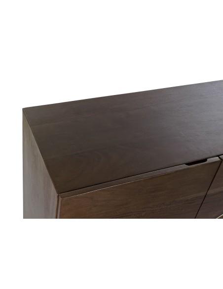 Aparador de acacia marrón oscuro