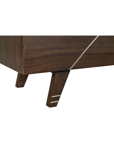 Aparador de acacia marrón oscuro