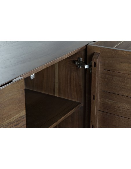 Aparador de acacia marrón oscuro