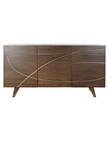 Aparador de acacia marrón oscuro