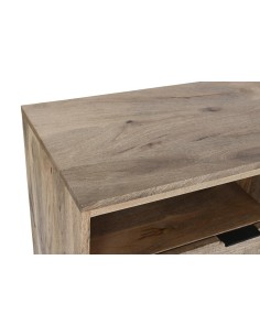 Mueble TV mango natural y metal 2