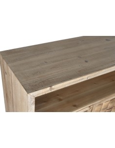 Mueble TV de abeto natural marrón 2