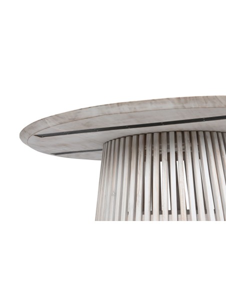 Mesa de comedor redonda decape