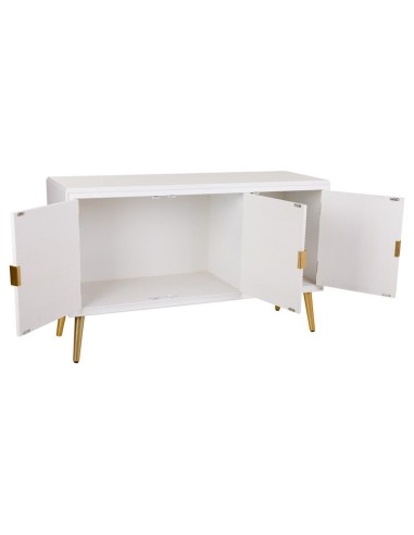 Aparador Blanco y Oro 3 puertas