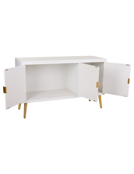 Aparador Blanco y Oro 3 puertas