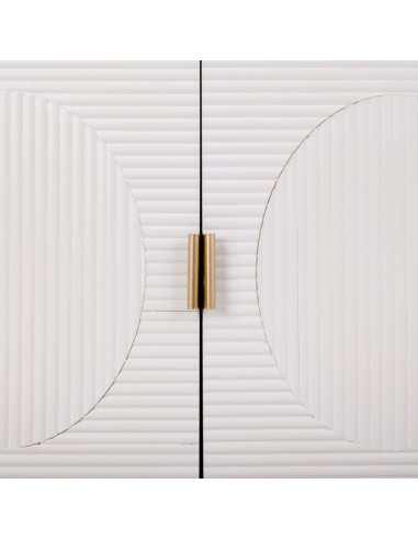 Aparador Blanco y Oro 3 puertas