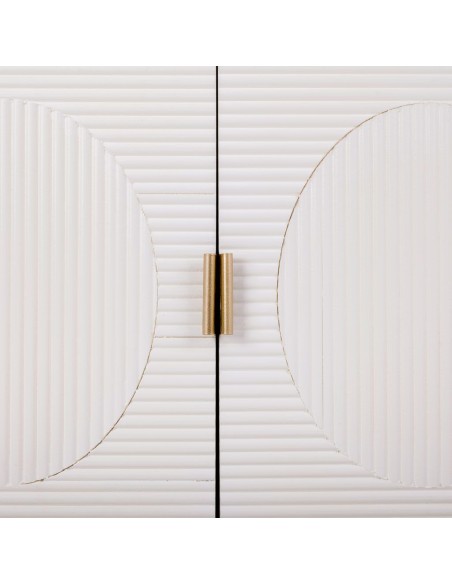Aparador Blanco y Oro 3 puertas