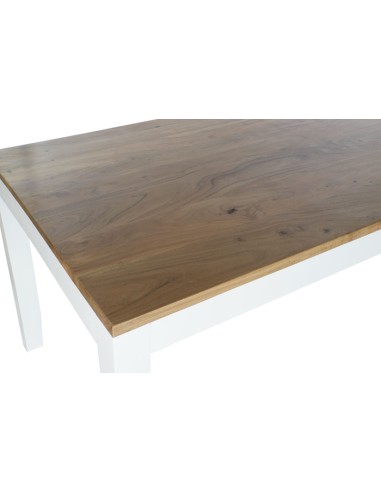 Mesa de comedor de mango blanca