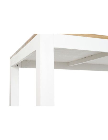 Mesa de comedor de mango blanca