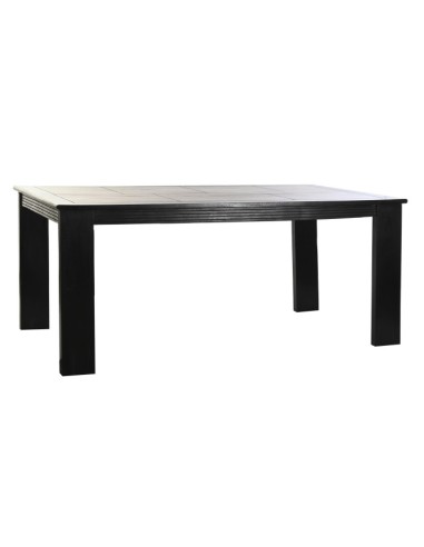 Mesa de comedor de acacia en negra/marrón