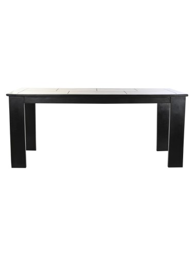 Mesa de comedor de acacia en negra/marrón