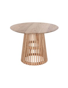 Mesa de comedor madera natural.