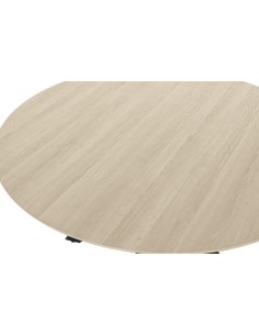 Mesa de comedor madera y patas metal 2