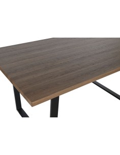 Mesa de comedor madera y patas metal 2