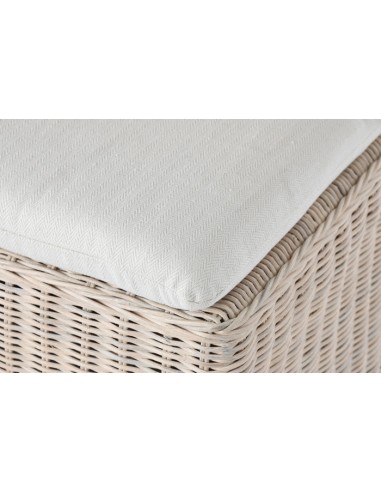 Silla de mimbre con patas de mango