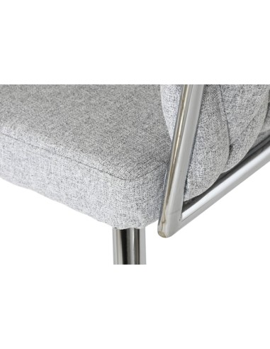 Silla poliéster trenzada gris