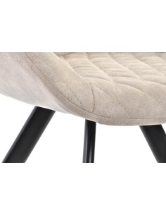 Silla de piel beige. 2