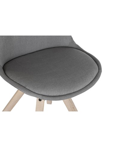 Silla de poliéster gris oscuro