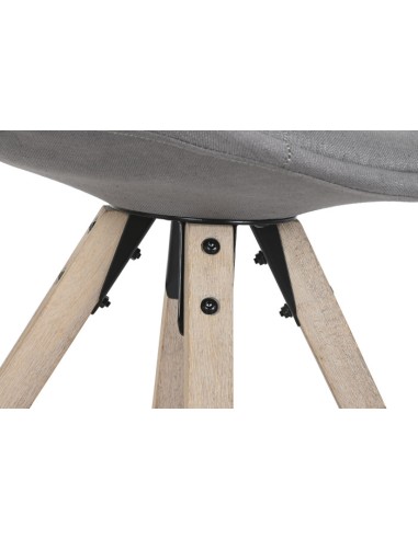 Silla de poliéster gris oscuro