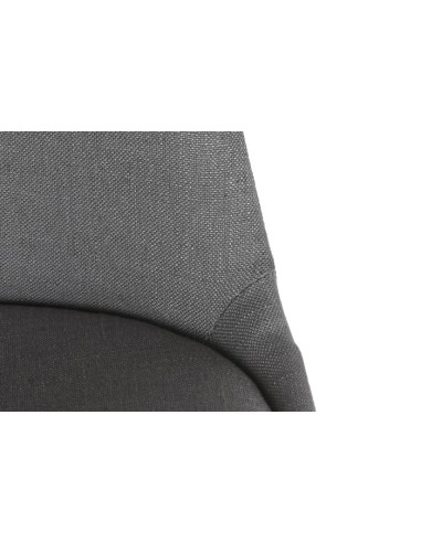 Silla de poliéster gris oscuro