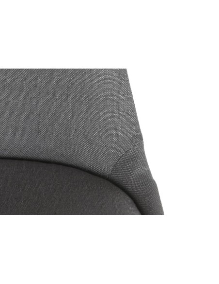 Silla de poliéster gris oscuro