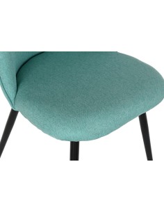 Silla de poliéster verde 2