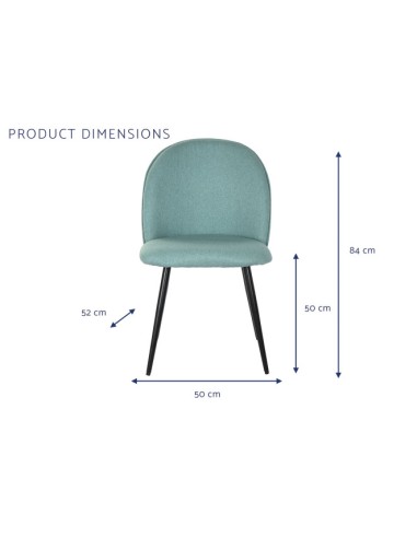 Silla de poliéster verde