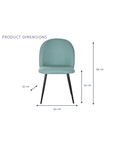 Silla de poliéster verde