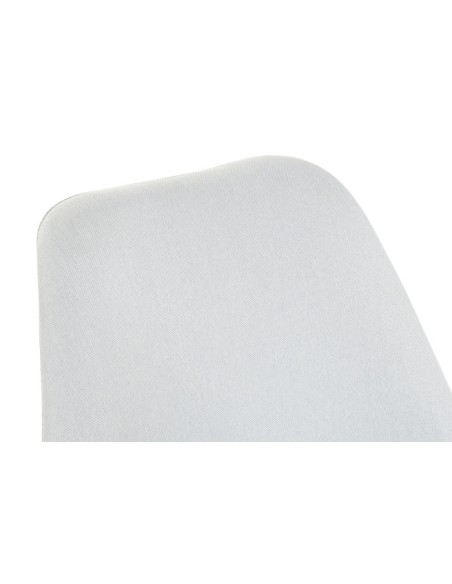 Silla de poliéster azul claro en madera de haya