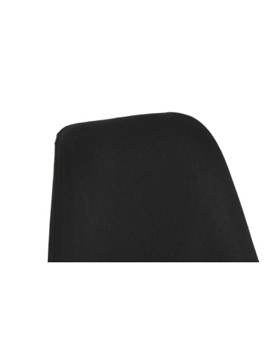 Silla de poliéster negra en madera de haya