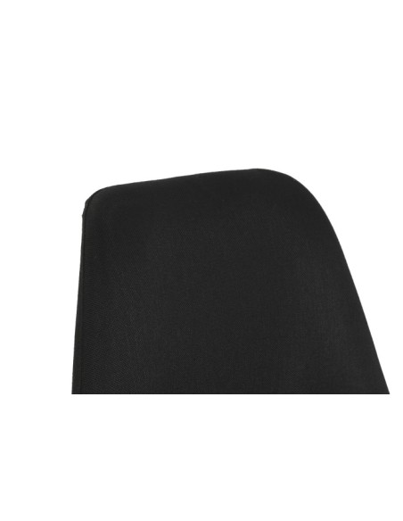 Silla de poliéster negra en madera de haya